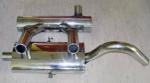 Lenk Edelstahl-Halbanlage LT2400, 2x Ø 60 mm rund im original Look